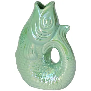 Pad Monsieur Carafon, Fisch -Vase/Krug/Kanne, Größe XS, 0,2 Liter, Größe 9,5x13x6 cm, Rainbow Farben (Rainbow Mint)