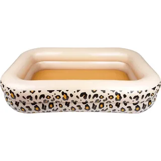 Swim Essentials Rechteckiger Swimming Pool 200 x 132 x 46 cm (Leopard Beige)