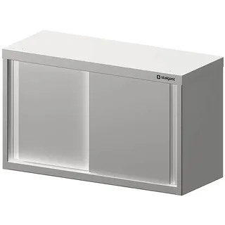 Stalgast Edelstahl Hängeschrank mit Schiebetüren 90 x 40 x 60 cm