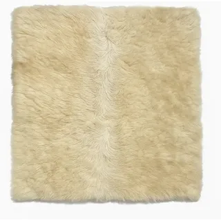 Provellus Sitzauflage, Creme, Fell, Quadratisch, 30x30 cm, Wohntextilien, Kissen, Sitzkissen