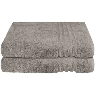 SCHIESSER Milano Duschtuch 2 x 70 x 140 cm silber