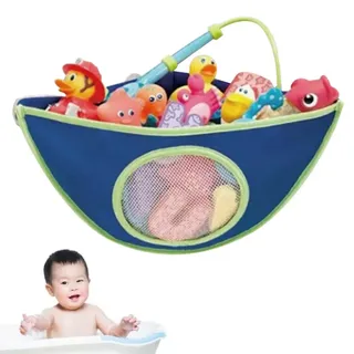 Badespielzeug Aufbewahrung - Extra Starke Saugnapf Haken - Badewannen Spielzeug Bad Netz Organizer - Ecke Dusche Hänge Tasche Für Kinder Und Baby