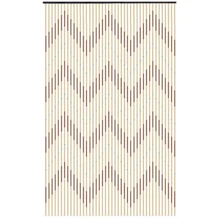 Bathrena Holzperlen Vorhang, 31-Linie Türvorhang - Retro Holz Perlen Vorhang Jalousien Tür Vorhang Für Veranda Schlafzimmer Wohnzimmer Badezimmer (B-90x220cm)