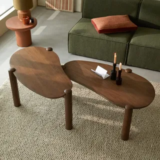 Nora - Couchtische als Satztische aus Eichenholz
