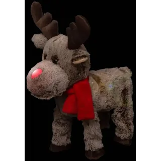 Fééric Lights & Christmas Tänzender Rentier aus Polyester, interaktive Figur