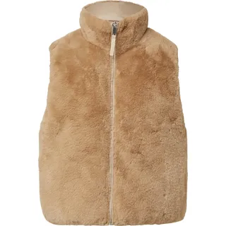 s.Oliver Wendbare Steppweste mit Fell - braun - 44