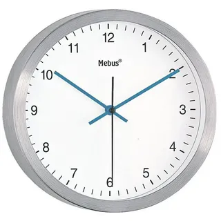 MEBUS Quarz-Wanduhr 25,0 46830 silber