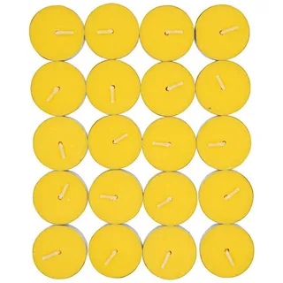 Arte Regal Teelicht 20x Citronella Kerze Mückenschutz Insektenschutz, Teelicht, Zitrone, Anti Mücke