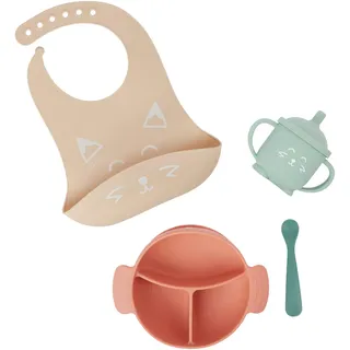 Babymoov Baby Geschirrset LEARN'ISY Fox/Pink 4 St.