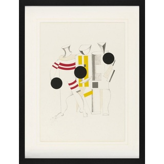 1art1 Bild mit Rahmen El Lissitzky - Sieg Über Die Sonne, Sportsmänner, 1923 60 cm x 80 cm