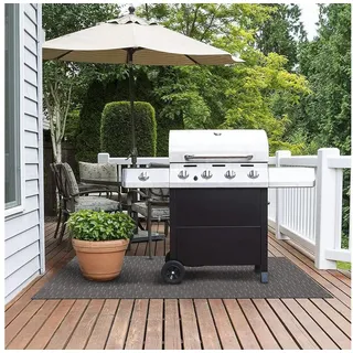 Karat Bodenschutzmatte Grillschutzmatte schwer entflammbar BBQ Matte Outdoor Bodenschutz, Outdoor Matten für den Grill, verschiedene Farben & Größen 90 cm x 180 cm