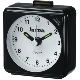 Hama A50 Quarztischuhr Quadratisch Schwarz