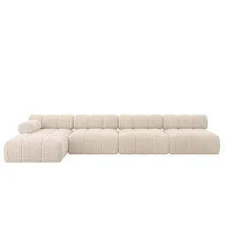 altdecor Ecksofa modulares Sofa Razon-L3 - 380x160x70 cm Beige Cord