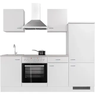 Flex-Well Küchenzeile Wito 220 cm Weiß