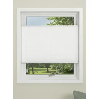 LiKeKa® Plissee ohne Bohren Klemmfix mit Klemmträger, Faltrollos 100% Polyester, Rollos für Fenster & Türen ohne Bohren, Jalousien Sonnenschutz-Sichtschutz (100x130 cm, Weiß)