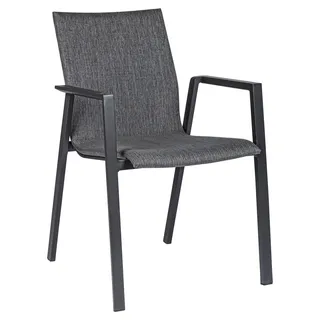 BIZZOTTO Gartenstuhl Odeon 55 x 60 x 83 cm grau stapelbar