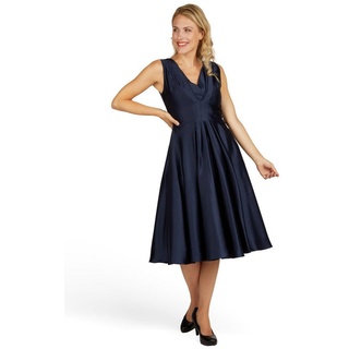 Kleo Abendkleid Abendkleid aus Satin Mit seitlichen Eingrifftaschen blau 34
