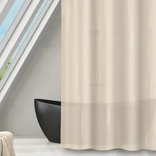 MSV Duschvorhang Romana 180 x 180 cm beige