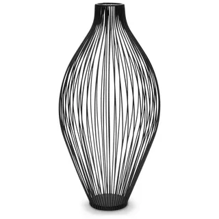 Spetebo Metall Vase im Gitter Design für Trockenblumen - 45 cm - Deko Ständer für Kunstblumen - Kunstpflanzen Halter