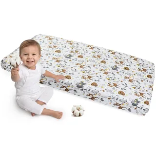 Medi Partners Spannbettlaken 60x120 Baby Bettlaken Kinderbett Spannbetttuch 100% Baumwolle - Fitted Kinder Sheet Bettwäsche Babymatratze Schlafsack Babybett (REH)