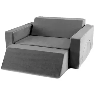 COSTWAY Kindersessel (8-St), Modular, Spielsofa mit abnehmbarem Bezug grau