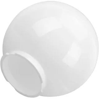 Angoily Ersatz Lampenschirm Acryl Lampenschirm Ersatzschirm Schutzabdeckung Gartenleuchte Kugelleuchte Schattierungen für Pendelleuchte Kronleuchter Tischlampe Außen Gartendeko Weiß 30cm