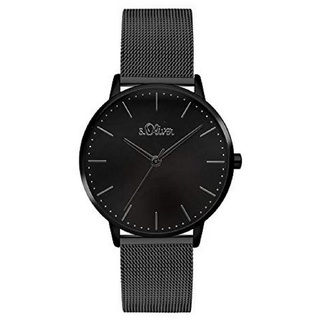 s.Oliver Quarzuhr, Damen Analog Quarz Armbanduhr mit Edelstahl Armband SO-3447-MQ