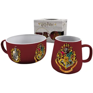 abysse corp sas HARRY POTTER - Frühstücks Set - Häuser Wapppen