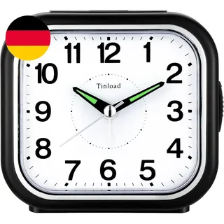 Seniorenwecker Extra Deutlich Analog Quarz Ohne Ticken Große Zahlen Extra Lautes