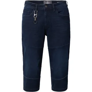 3/4-Hose CASAMODA "CASAMODA 3/4 - Jeans STEVE uni", Herren, Gr. 34, Normalgrößen, blau (dunkelblau), 93% Baumwolle, 5% Polyester, 2% Elasthan, Hosen