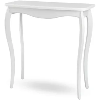 bixard™ | Konsolentisch Flurtisch aus Massivholz - Weiß