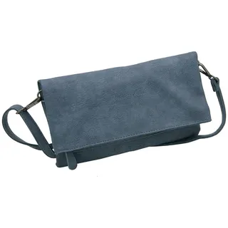 J JONES JENNIFER JONES Schultertasche - Damen Clutch Tasche - 3 Tragevarianten - Modische Abendtasche blau