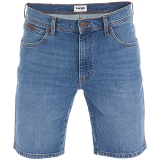 Wrangler Herren Jeans Short Texas Stretch Regular Fit Regular Fit Vintage Worn Normaler Bund Reißverschluss W 31
