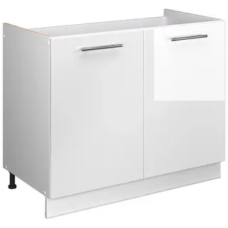 Vicco Spülenschrank Fame-Line 100 x 51,6 x 82 cm Weiß