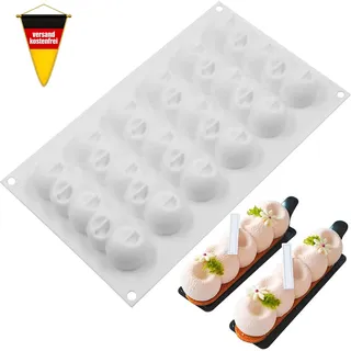 Kugel Silikonform für Mousse und Schokoladendekoration 6er Set