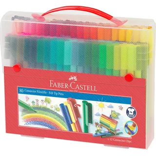 Faber-Castell Connector Filzstift Koffer 80 St. mehrfarbig