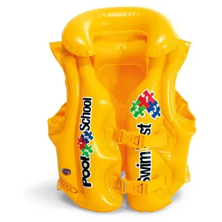 Intex Deluxe Swim Vest Pool School Step 2, Gelb, Schwimmweste, Abbildung, Vinyl, 3 Jahr(e), 6 Jahr(e) - Gelb