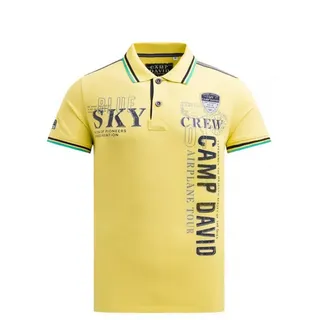 CAMP DAVID Poloshirt aus Pikee mit Logo Artworks L (52/54)