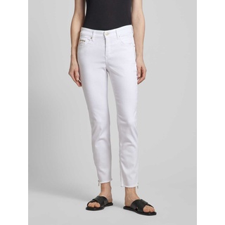 Slim Fit Jeans im 5-Pocket-Design Modell 'Rich', Weiss, 38/26
