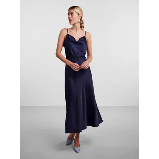 Y.A.S Spaghettikleid YASTHEA STRAP LONG DRESS S. NOOS Sommerkleid blau L (40)
