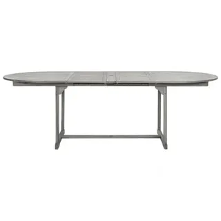 vidaXL Garten-Esstisch (160-240)x100x75 cm Massivholz Akazie Grau