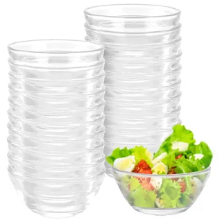 ZOFUN 20 x Dipschalen Ø 6 cm Glasschälchen Dessertschalen, Glasschüssel 30ml Dessertgläser Glas, Snackschalen, Dip Schälchen Sojasauce Sushi Schälchen - Glasschälchen für Marmelade