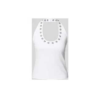 Tanktop mit Neckholder Modell 'Vera', Weiss, M