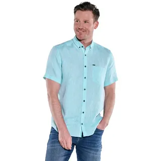 Engbers Kurzarmhemd Herren Kurzarm-Hemd aus Leinen, Mint grün 4XL