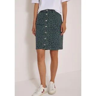 Cecil Minirock Damen Leo-Muster Dried Olive 33