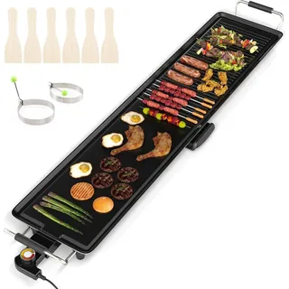 Costway Teppanyaki Grill 1800W 100cm Schwarz