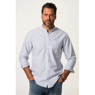 JP1880 Businesshemd Oxfordhemd Langarm Stehkragen Modern Fit blau|schwarz 4XL