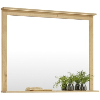 Landscape Badezimmerspiegel, Eiche, Glas, Holz, 105x83.2x8 cm, Badezimmer, Badezimmerspiegel, Badspiegel