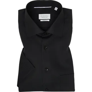 Eterna Businesshemd, Modern Fit, Kurzarm, Brusttasche, für Herren, SCHWARZ, 40