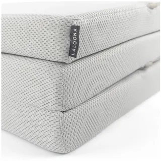 LaLoona Reisebettmatratze leicht, waschbar, 120 cm / Höhe 5 cm | Grau